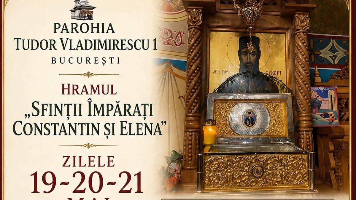 Moaștele Sfântului Efrem cel Nou, la o biserică din cartierul Rahova