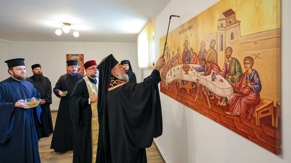 Târnosirea bisericii din localitatea Palanca, județul Vrancea