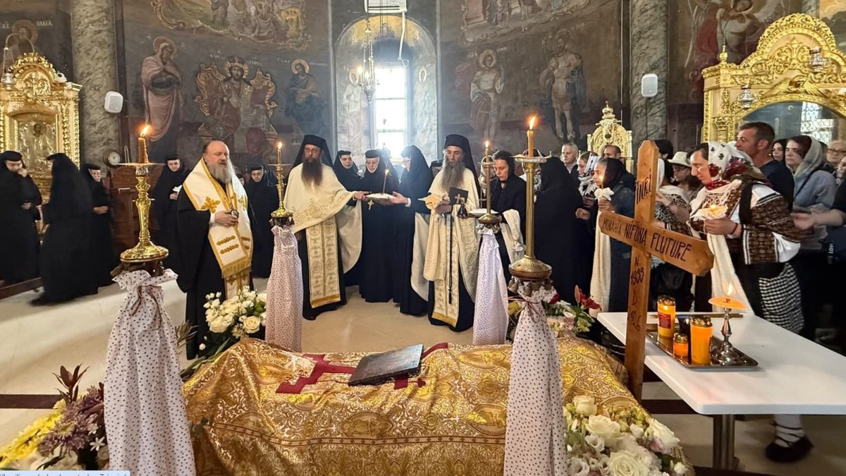 Prohodirea monahiei Nifona Fluture de la Mănăstirea Pasărea