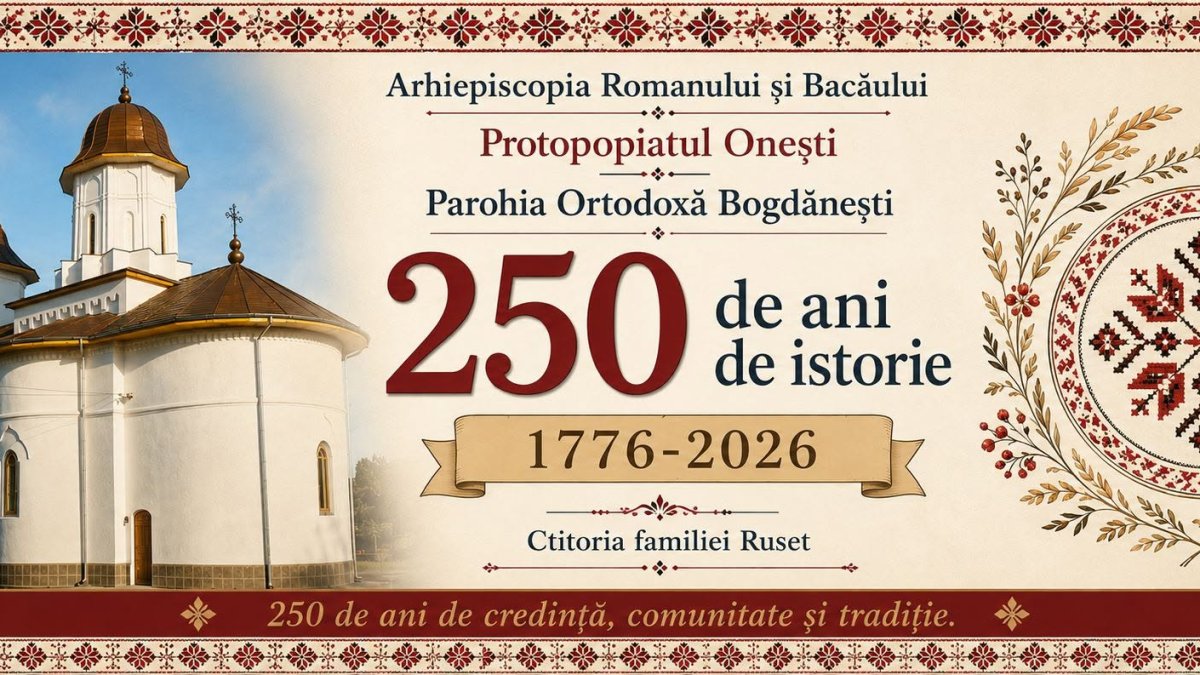 250 de ani de istorie marcați în Parohia Bogdănești