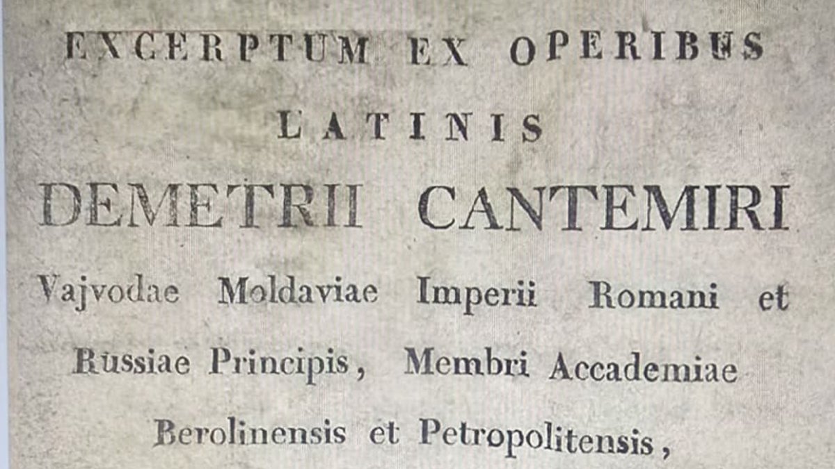 Testamentul spiritual și politic al lui Ștefan cel Mare și Sfânt în opera lui Dimitrie Cantemir