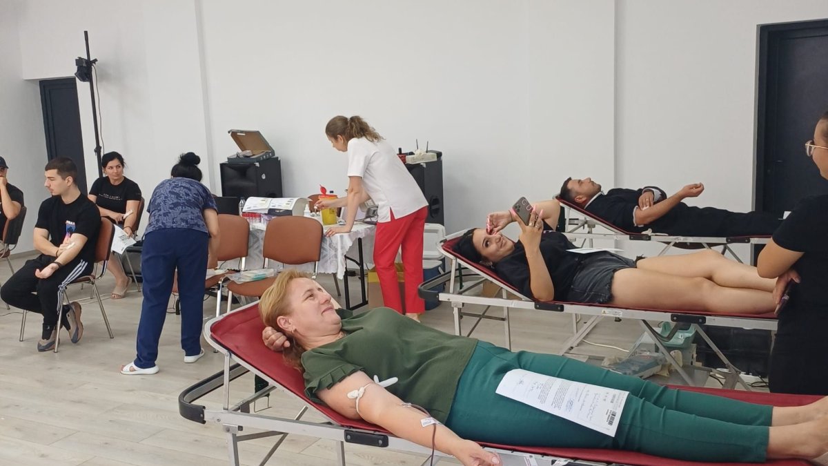 Donare de sânge la o parohie din Ialomiţa