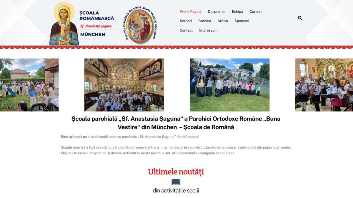 Școala parohială „Sfânta Anastasia Șaguna” din München are un nou site