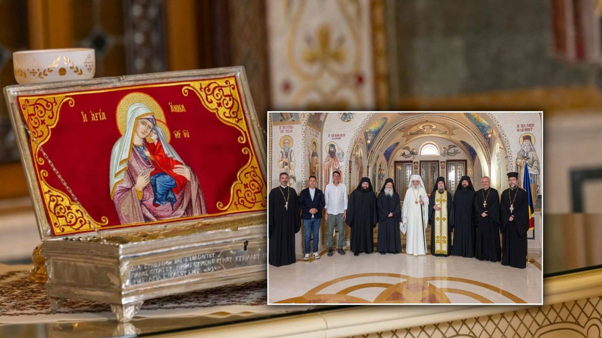 Patriarhul României a întâmpinat moaștele Sfintei şi Dreptei Ana