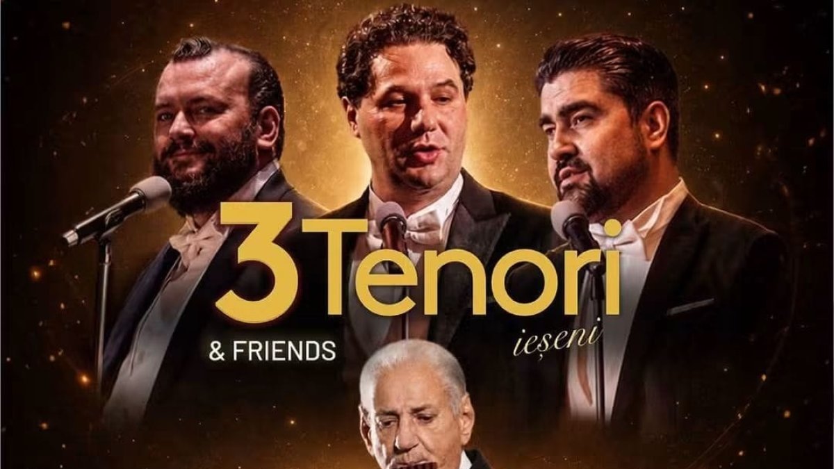 „3 Tenori ieșeni & Friends”, concert extraordinar la București