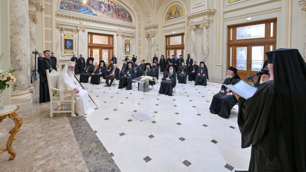 Moment festiv în Sala „Europa Christiana” a Palatului Patriarhiei