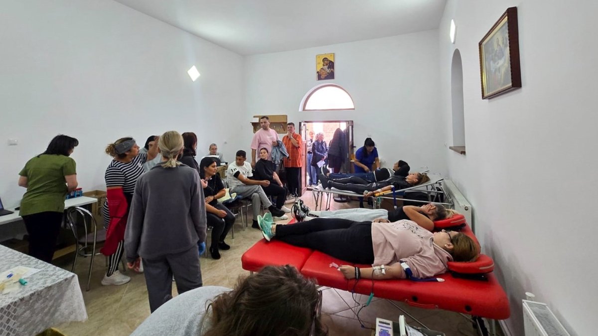 O nouă acțiune de donare de sânge în Protoieria Râmnicu Sărat