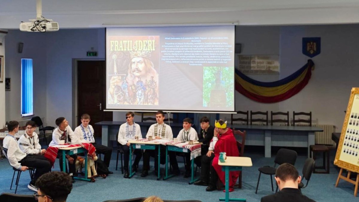 O întâlnire cu poveștile lui Sadoveanu la Seminarul Teologic de la Mănăstirea Neamț