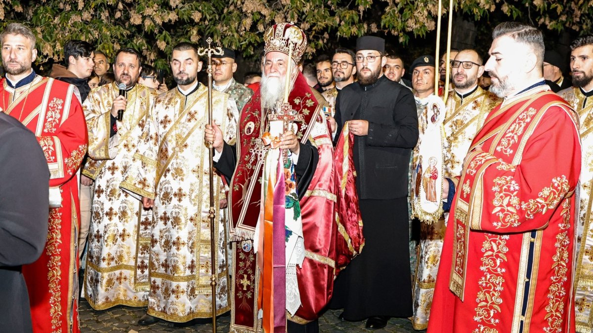 Procesiune la ceas de seară în Craiova