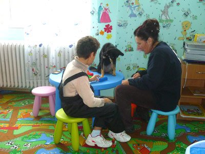 Câini fără stăpân, ajutor terapeutic pentru orfanii de la Centrul „Sfântul Andrei“