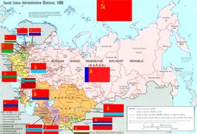 URSS, un imperiu format din 15 republici şi 293 milioane de locuitori