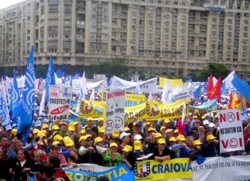 Au început protestele în Bucureşti