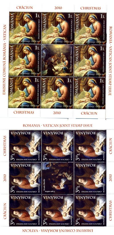 Emisiune de mărci poştale dedicată Naşterii Domnului