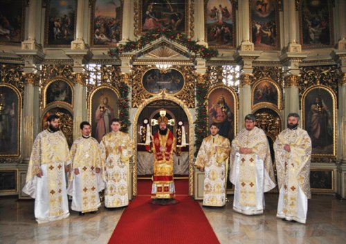 Slujire chiriarhală la catedrala istorică din Caransebeş