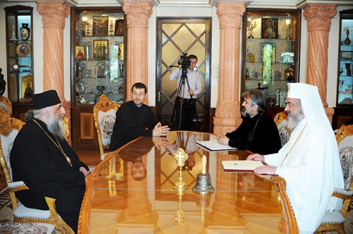 Arhiepiscop georgian în vizită la Patriarhia Română