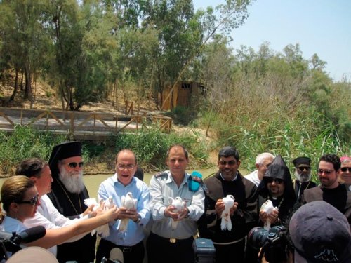 Redeschiderea locului de la Iordan unde a fost botezat Domnul
