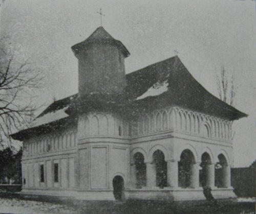 Biserica brâncovenească de la Mogoşoaia la 1900