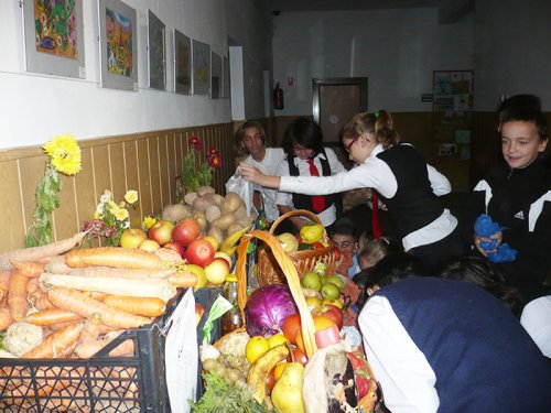 Săptămâna legumelor şi fructelor donate, la Şcoala „Dimitrie A. Sturdza