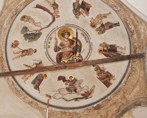 Mozaic nou cu martiriul Sfântului Gheorghe