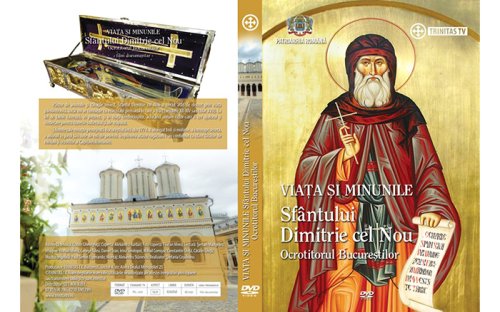 DVD cu viaţa şi minunile Sfântului Dimitrie cel Nou