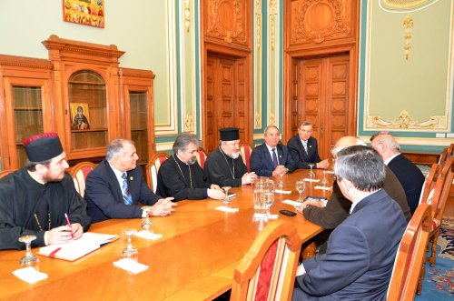 O delegaţie interortodoxă la Patriarhia Română