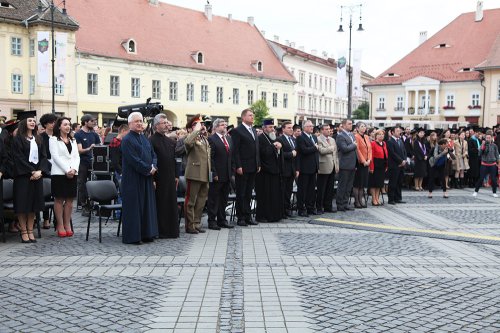 Ceremonie de absolvire a studenţilor din Sibiu