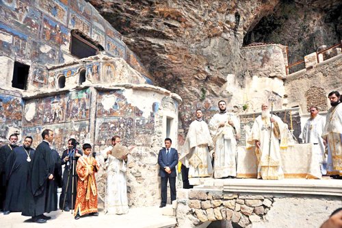 Patriarhul Ecumenic la Mănăstirea Sumela