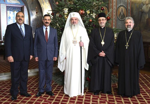 Noul Ambasador al Palestinei la Bucureşti, în vizită de prezentare la Patriarhul României