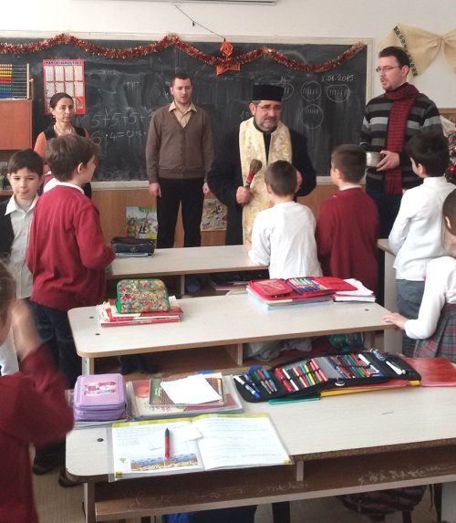 Binecuvântare pentru elevii de la Şcoala Gimnazială „Petre Ispirescu“