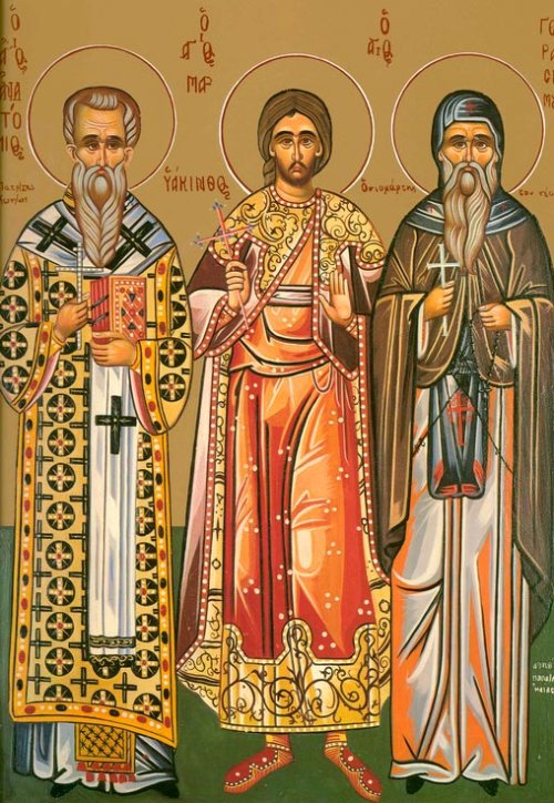 Sf. Mc. Iachint; Sf. Ier. Anatolie, Patriarhul Constantinopolului; Sf. Mc. Meliton