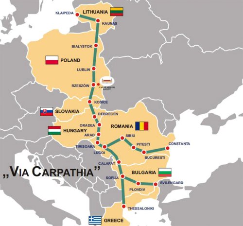 Axă rutieră Lituania - Bulgaria prin România