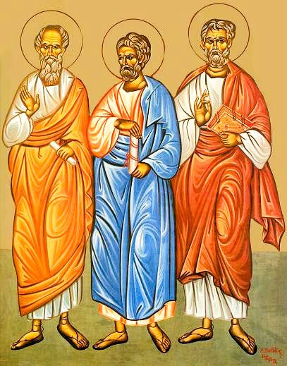 Sfinții Apostoli Aristarh, Pud şi Trofim; Sfinții Mucenici Crescent şi Vasilisa (Denia Acatistului Bunei Vestiri)