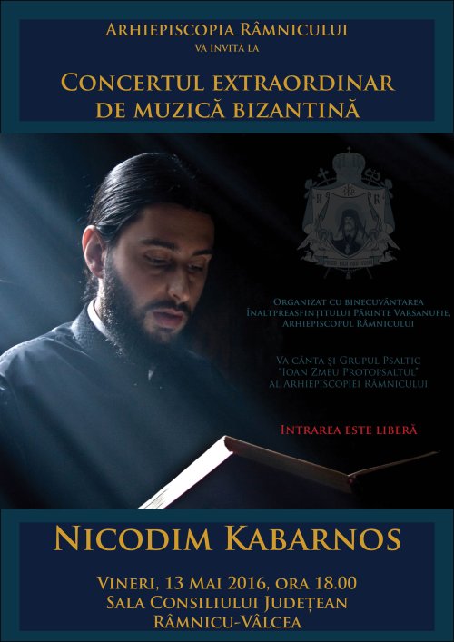 Concertul extraordinar de muzică bizantină la Râmnicu-Vâlcea