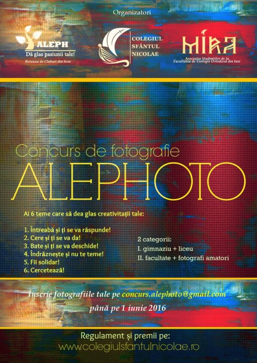 Un concurs inedit de fotografie: „Alephoto“