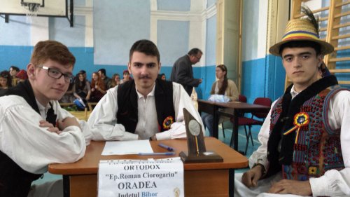 Elevii Liceului Ortodox din Oradea, câştigători ai Concursului interjudeţean „Avram Iancu - Crăișorul munților”, de la Beiuş