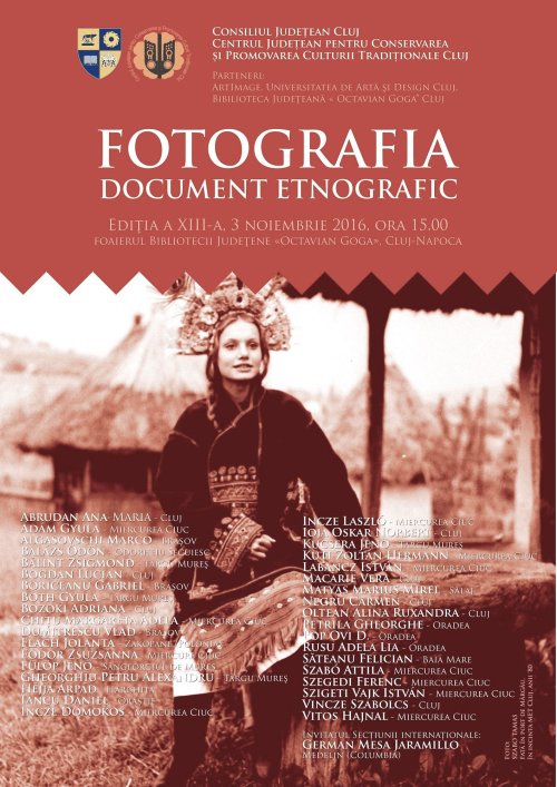 „Fotografia – document etnografic” la Cluj-Napoca