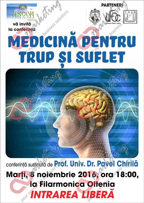 Doctorul Pavel Chirilă va conferenţia la Craiova
