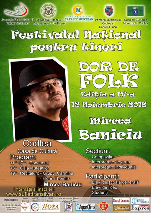 Festival de folk pentru tineri la Codlea