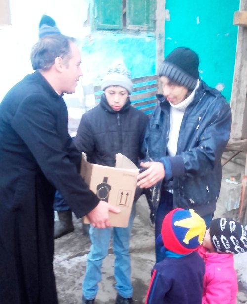 Ajutor pentru sărmani oferit de Parohia Săsăuş, Sibiu