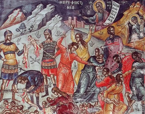 Sfinţii 14.000 de prunci ucişi din porunca lui Irod; Sfinţii Cuvioşi Marcel şi Tadeu 