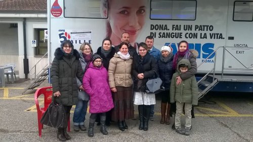 Donare de sânge la Parohia „Prima Porta” din Italia
