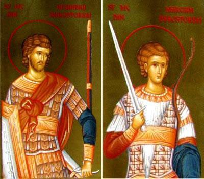 Sfinţii Mucenici Nicandru şi Marcian; Aducerea moaştelor Sfântului Mare Mucenic Teodor Stratilat 