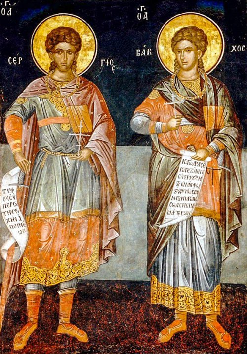 Sfinţii Mari Mucenici Serghie şi Vah; Sfinţii Mucenici Iulian preotul, Chesarie diaconul şi Polihronie