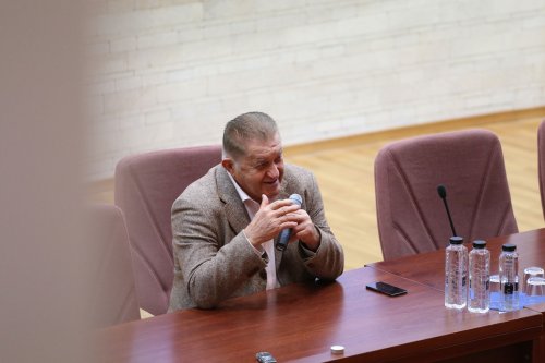 Actorul Dorel Vișan a conferențiat la Sibiu