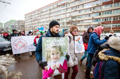Marșul pentru viață a avut loc sâmbătă în București