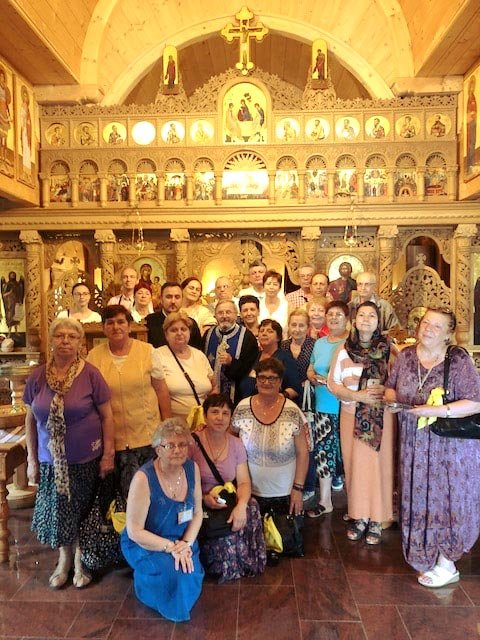 Pelerini români în vizită la biserica românească din Salzburg