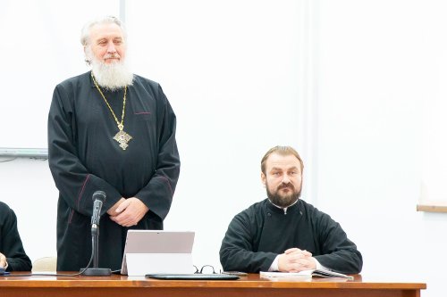 Conferință despre exegeza patristică la Facultatea „Justinian Patriarhul”