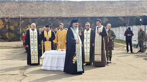 Ceremonie militară și religioasă la Bistrița