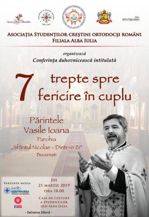 Conferință a părintelui Vasile Ioana la Alba Iulia