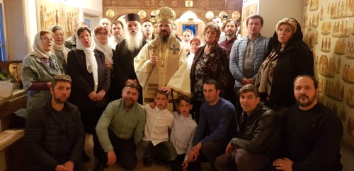 Părintele Damaschin Grigoriatul s-a întâlnit cu românii din Suedia